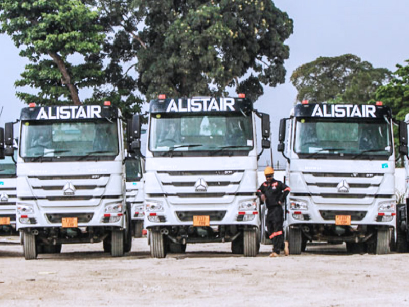 Important customer in Tanzania and Zambia--ALISTAIR JAMES COMPANY LIMITED Trucking showing,the trucks are used for long distance transportation, and the countries include Tanzania,Zambia,Mozambique,Congo DRC,South Africa etc.